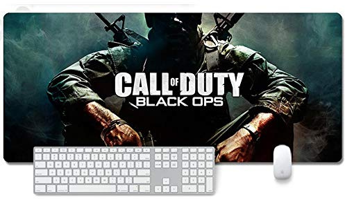 Mouse Mat call-of-duty XXL Anime Mouse Pad, Speed Gaming Mouse Mat, Extra Large 900 x 400 x 3mm, Water-Resistant Mousepad with Non-Slip Rubber Base,Smooth Cloth Surface for computer PC, J