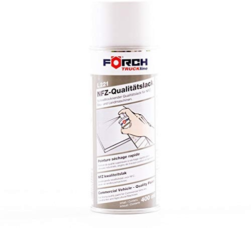 FÖRCH Spraydose Lack für Landmaschinen, Baumaschinen, TRUCKline L221 arktikweiß DB147 Menge 1 Stück