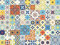 FLFK 60pcs Mexican Talavera Tile Stickers 10 x 10cm -4x4 Inch Peel and Stick Tile Decal for Kitchen Bathroom Backsplash