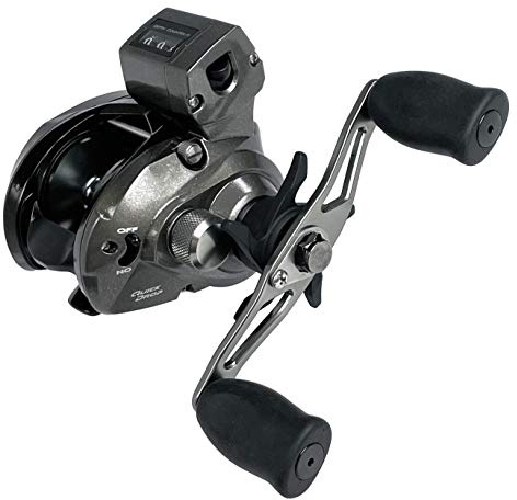 Okuma Konvektor Low Profile Schnurzähler Graphitrahmen Schlepprolle