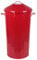 46 Litre Vintage Style Metal Tapered Dustbin & Lid - RED - 70cm (H) x 33cm (Dia)