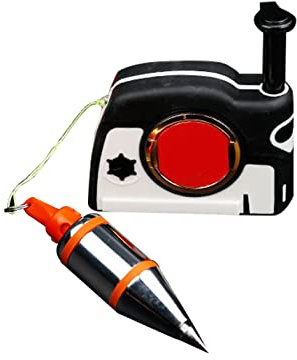 Jadeshay Filo a Piombo,Magnetico Bobina a Piombo Sistema con 4,5 m Corda Cavo di Riavvolgimento Automatico Plumb-Rite Magnetico per Falegname e Cartongessista,Stabilizzazione Rapida