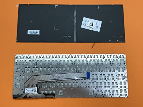 T-ProTek DEUTSCHE-Tastatur Blau ohne Rahmen mit Beleuchtung kompatibel für Asus ZenBook Flip S UX370UA-C4227T