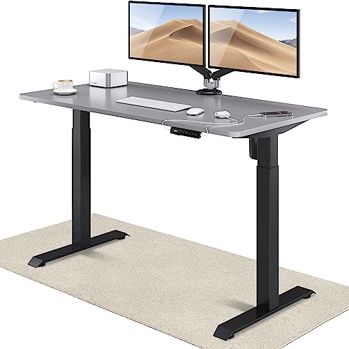 Desktronic Homeone Höhenverstellbarer Schreibtisch 140 × 70 cm – Elektrischer Schreibtisch Mit Zwei Elektrischen Motoren, Touchscreen-Steuerung Und Integrierten USB-a- Und USB-c-ladeanschlüssen