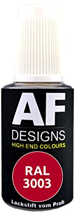 Alex Flittner Designs Lackstift RAL 3003 RUBINROT glänzend 20ml Reparaturstift Acryl Retuschierlack Reparaturlack Holz Metall Möbel Bad