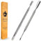 Cuticle Pusher Tools - Professional Nail Cuticle Pusher Cuticle Remover Cuticle Trimmer Spoon Shaped Nail Cleaner Dual Sided Metal Stainless Steel Manicure Pedicure for Women 2 Pack Set Krisp Beauty