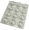 12 x Clear 22.3mm x 10.1mm Self Adhesive Recessed Bumper, Rubber Feet for Furniture, Glass, Tables, Crafts - from The StickyStuff Company