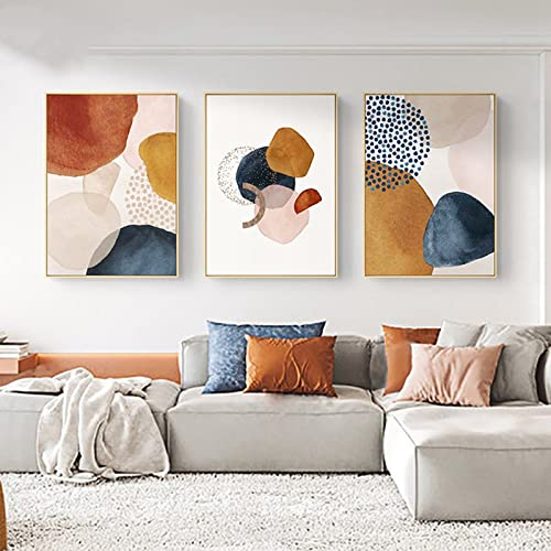 HEHGVCF 3er Abstrakt Poster Set Marmor,Wandbilder Gold Leinwandbilder Wandposter Moderne Bilder Wohnzimmer Schlafzimmer Deko Leinwandbild,Ohne Rahmen (A,50 x70cm)