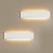 FUPE 2 Stücke Wandleuchte Innen 24W 41cm Up and Down Wandleuchte Aluminium Dekoration/Moderne Wandlampe Warmgelb 3000k Wandleuchten für Wohnzimmer|Schlafzimmer|Korridor|Treppenhau(weiß)