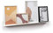 byde Ein schlankes Wandregal für Fotos, Bilder und Bücher. Modernes und minimalistisches Design. Hergestellt aus Metall. 75 x 6 cm. Weiß Farbe