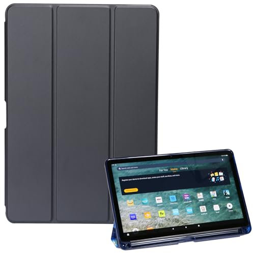 ZhaoCo Funda para Amazon Fire MAX 11 Tablet de 13ª generación 2023 con Portalápices - Negro