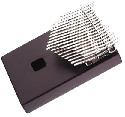 Chromatisches Kalimba-Tastaturinstrument mit 34 Tasten im hohlen Box-Stil und komplettem Zubehör Kalimba Musikinstrument
