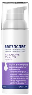 BENZACARE Microbioma Equalizer Feuchtigkeitsspendende Gesichtslotion, ausgleichend, für zu Akne neigende Haut, 50 ml