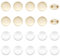 UNICRAFTALE 10 Ensemble 25mm Broche Acier Inoxydable Broche Ronde Support Broche Badges Ronds Epingle Accessoires de Broche avec cabochons en Verre pour DIY Projets d'Artisanat Bijoux Badge Corsage