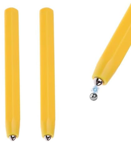 HDGSAFD 2 Stück Magnetstifte, Magnetische Zeichenbrettstifte, Variable Magnetstifte, Kinder Zeichenbrett Magnetstifte, Magnettafel Ersatzstifte für Magnetische Zeichenbretter (Gelb)