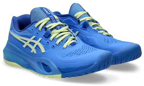ASICS 1042A279-400 Gel-Resolution X Women Blue Coast/Huddle Yellow UK 5