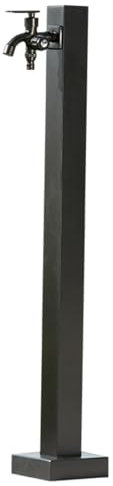 LXRHLIKG Fontana da Giardino Esterno in Acciaio Inossidabile, Rubinetto Antigelo per Esterni, Erogatore d'Acqua, Idrante Decorativo per Cortile, Montato a Pavimento(58cm/23in)