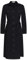 GRACE KARIN Damen Hemdkleid Lange Ärmel Knopfleiste Gerades Kleid mit Abnehmbarem Gürtel Schwarz M
