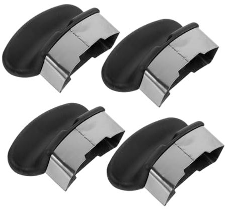 Ciieeo 4 Stück Topf Kurzer Seitengriff Saucentopfgriff Metalltopf Seitengriffe Metall Druckpfanne Griff Ohr Ersatz Für Druckpfanne