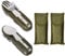 7 en 1 Cubiertos para Camping, 2 Piezas Vajilla Portátil de Acero Inoxidable, Vajilla Plegable Desmontable, Multifunción Vajilla de Exteriores para Caza, Pesca, Camping, Supervivencia