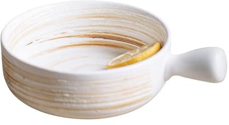 Cuencos for sopa, bandeja for asar esmaltada, juego de bandejas for hornear, cuenco for sopa de cerámica de porcelana con asa de 600 ml, fuente pequeña for horno redonda de cerámica, bandeja for lasañ