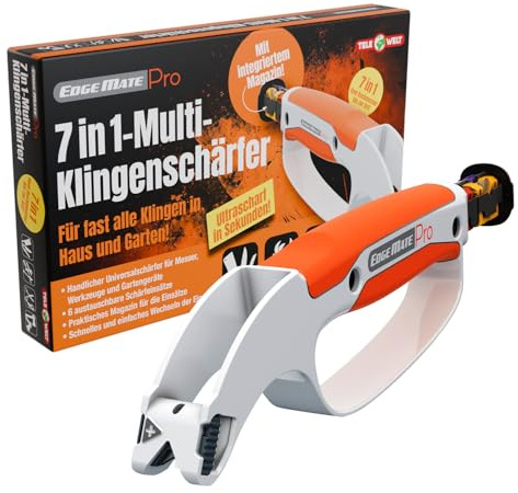 TELEWELT Multi-Klingenschärfer [7 in 1] Messerschärfer – Küchenmesser – Messerschleifer – Knife sharpener – schärfen – Grobschliff