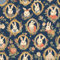 NKDYVB Boho Vintage Rabbits Peel and Stick Wallpaper Brown Royal Rabbits Removable Contact Paper for Bathroom Bedroom Cabinet Accent Wall 45cm x 600cm
