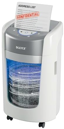 Leitz IQ OptiMax 225, 6 Sheet Paper Shredder, Mirco Cut, P5, Home Office