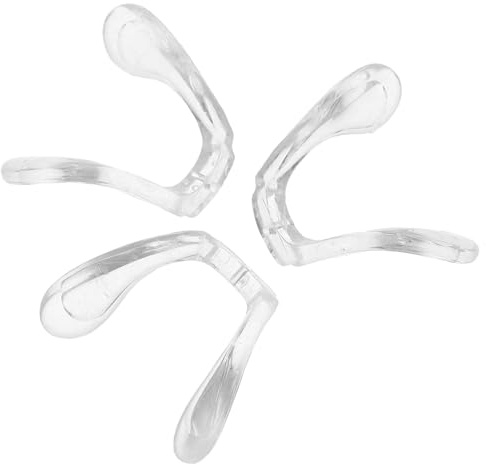 GLEAVI 3 Stück Silikonweiche Nasenpads für Kinderbrillen mit U-förmigem Design zum Schrauben Bequem und Rutschfest für Schule und Alltag