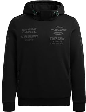 Camp David Herren Hoodie aus Interlock mit Rubber Artworks