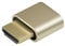 ADWITS 1-Pack 4K 2K 1080P 30Hz bis 60Hz Unterstützung HDMI Display Emulator DDC EDID Headless Ghost Monitor Adapter Dummy Stecker, Höchste 4096x2160 @ 60Hz - Gold Farbe