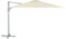 Dehner Ampelschirm Zypern, eckig, mit UV-Schutz 80+, 264 x 300 x 300 cm, Aluminium/Polyester/Stahl, Creme