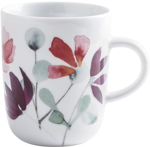 KAHLA 575335A50664C Pronto Heyday Becher 0,35 l | Kaffeetasse 350 ml mit Blumenmotiv aus Porzellan