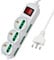 Extrastar Multipresa 9 Posti 3 polivalenti (schuko 10/16A) 6 bivalenti 10/16A, Colore bianco, Cavo 1.5 m - Spina 16A