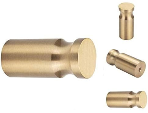 YANGQIHOME Pack of 4, Solid Gold Brass Coat Hooks Wall Hanger Mounted Bathroom Hook Kitchenware Organizer Lavatory,Clothing Store, Hotel, Cafe,Hat,Towel,Heavy Duty Contemporary Decorative (Concave)