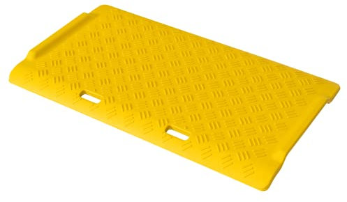 Portable Wheelchair Kerb Ramp, Plastic Wheel Chair Mobility Scooter Step Ramps Yellow