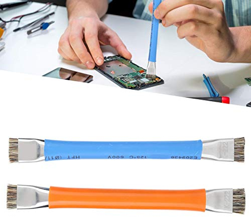 2Pcs Cleaning Brushes, Motherboards Cleaning Brush, with Straight Handle Ergonomic Design/Anti‑Slip/Anti-Static Brush, for PCB Motherboards Phone Computer