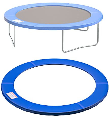 NONMON 397cm Coussin de Protection des Ressorts pour Trampoline 397 cm, Remplacement Coussin de Sécurité Couverture Rembourrage, Résistant aux Rayons UV, Anti Déchirure - Bleu