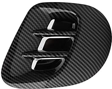 Akozon Kotflügelabdeckung Hinten Luftauslassblende Blenden Auto-Außenstyling Ersatz für Smart Fortwo/Forfour 453 2015-2021(Carbon-Muster)