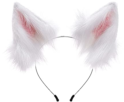 Handgefertigtes katzenohren Fuchs Wolf Ohren Halloween Kostüm Zubehör Damen und Kinder