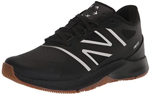 New Balance Herren Freezelx V4 Box Lacrosse-Schuh, Schwarz/Gum/Weiß, 45 EU