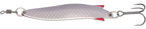 Abu Garcia Toby Spoon Angelköder | Legendärer Raubfisch-Blinker für Süß- und Salzwasser | Für Hechte, Forellen, Lachse, Barsche und mehr | Vielseitiger Spinnköder | Silber, 11,5 cm