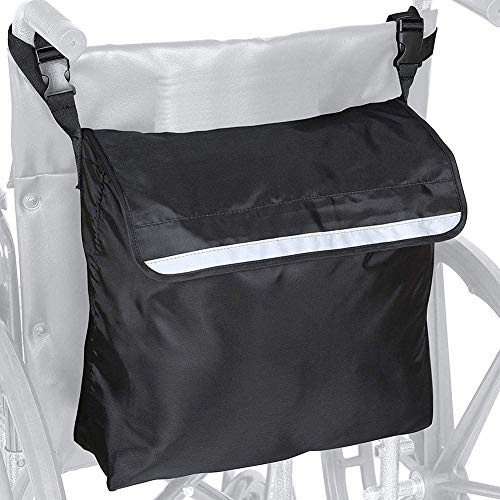 DBOATB Wheelchair Storage Bag Mobility Aid Wheelchair Accessories Bag for Elderly With Reflective Strip Tote Waterproof Backpack Fits Most Scooters Walkers