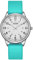 Uhren Damen Armbanduhr Damenuhr Silikonarmband Uhr Arabische Ziffern Analoge Uhr Quarzuhr Kleideruhr für Frauen Mädchen 50M Wasserdicht (Grün/Weiß/Zweitmarker)