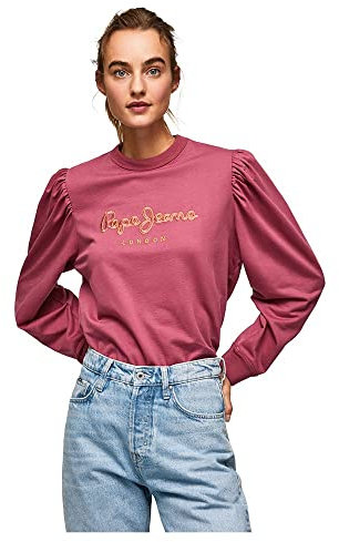 Pepe Jeans Damen Laetitia Sweatshirt, Pink (Dark Blush), XS