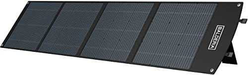 BALDERIA Solarboard 200W | Faltbares Solarpanel für Powerstations | Solarmodul für mobile Solargeneratoren mit DC, USB, 4 Ständer & Griff | Strom für Outdoor, Camping, Notfall, Balkon & Wohnmobil
