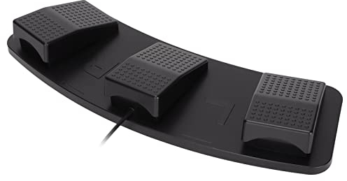 Zunate USB-Dreifach-Fußschalterpedal, PC USB-Fußpedal Fußsteuerung HID Programmierbare Computertastatur für Windows, für, für OS X, für Android (FS23_P (Lichtschranke))