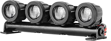 INJORA Dach Licht LED Strahler Scheinwerfer Rundes für TRX4M Defender Upgrade 1/18 RC Crawler Zubehör