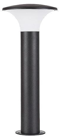 Quevia-Eletro E27 Retro Wegeleuchte Anthrazit Außen Wasserdichte Anthrazit Mastleuchten Aluminium Acryl Gartenleuchte Pollerleuchte Standleuchte Pfostenlichter Villa Rasen Hof Pfosten Beleuchtung IP44