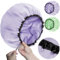 Sheomern 16.5Jumbo Adjustable Terry Cloth Lined Shower Caps for Long Hair & Braids, Extra Large Dual Waterproof Hair Cap for Women & Men, Reusable XXL for Dreadlocks, Locs (2 Pcs)